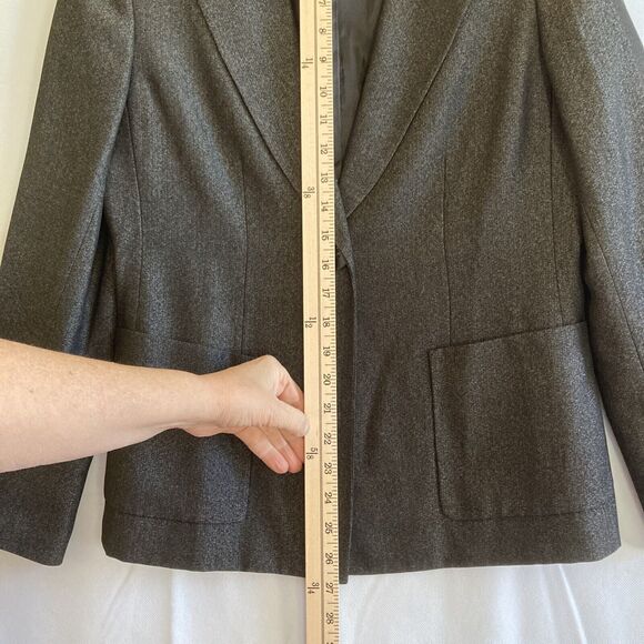 Le Suit Petite Suit Jacket Black One Button size 6P Black - Picture 5 of 12